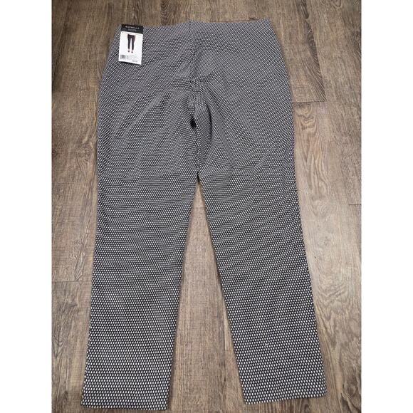 Rafaella Comfort NWT Slim Ankle Pull On Dress Pants Size 18 Black/White - Picture 6 of 6